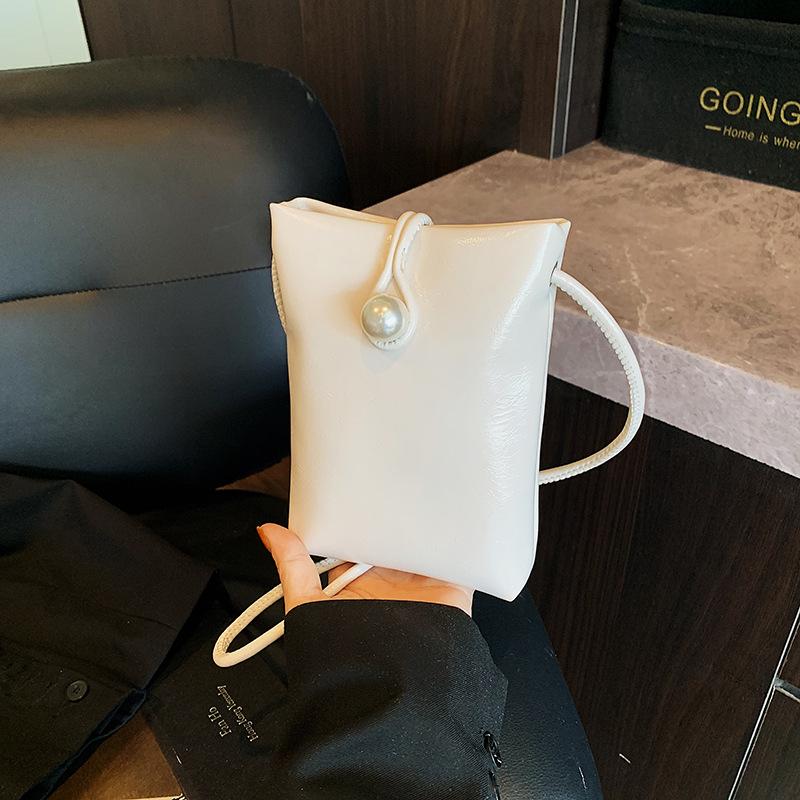 

New Chinese mini bag women s 2025 new high-end versatile change bag casual shoulder oblique span mobile phone bag белый