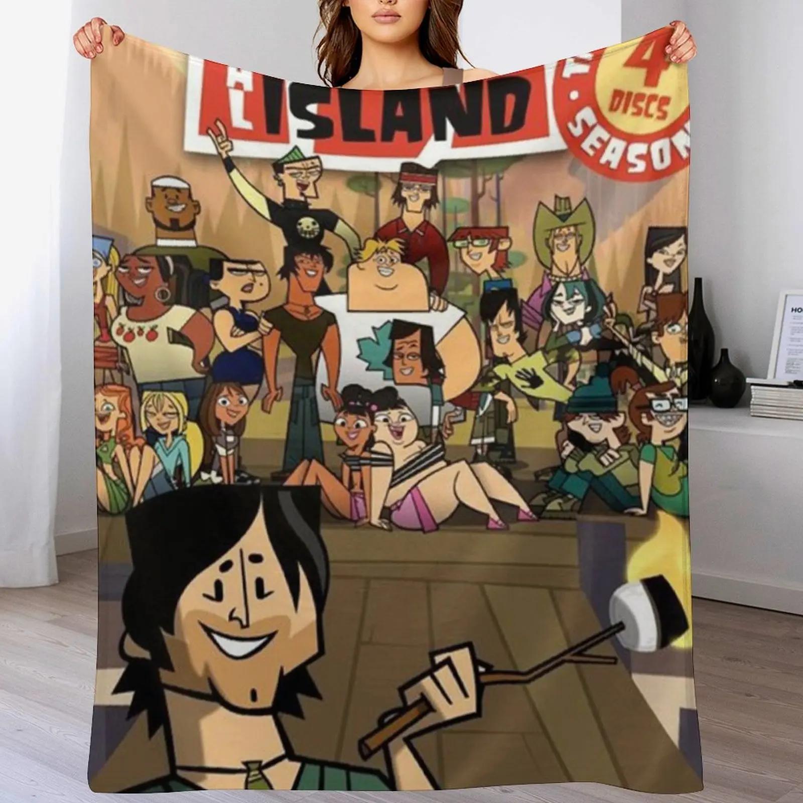 

7 total drama island Throw Blanket Warm Flannel Blanket for Couch Chair Bedroom 102x76cm(40x30in)