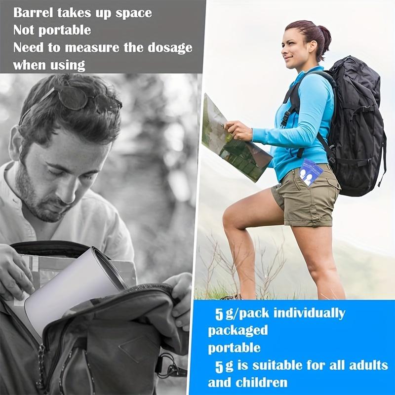 55pcs Portable Toilet Gel Packets for Outdoor Camping - Absorbent, Odor-Seal & Portable - Perfect for Hiking, Camping, and Outdoor Adventures