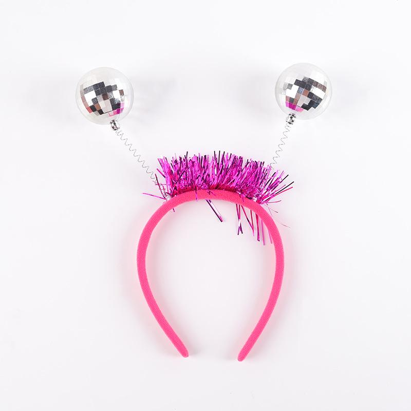 Electroplated Ball Headband for Christmas Masquerade and Children's Day Performance