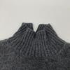 CINOH 22WKN006 Charcoal Merino Wool Oversized High Neck Knit Tops 38 charcoalUsed