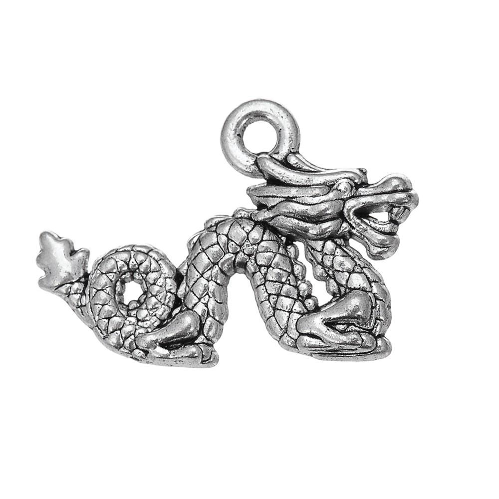 Alloy Pendants Dinosaur Dragon Wing Charms Vintage For Gothic DIY Jewelry Making Supplies