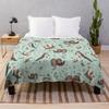 Sea Otters Throw Blanket