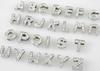 100pcs English Alphabet Gem Letters DIY Full Rhinestone Slide Letters " A-M Can Choose Each Letter " Fit for Keychains Bracelet