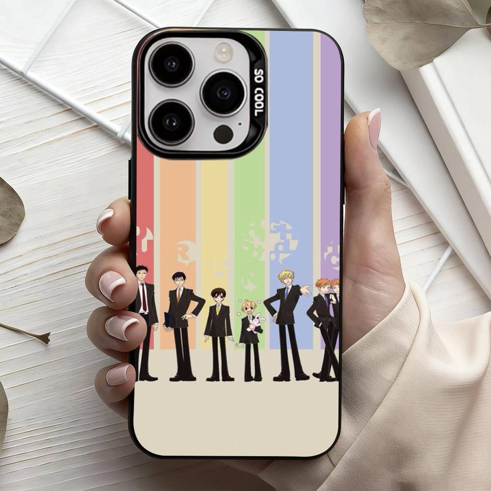 O-Ouran High School host Club  Phone Case For iPhone17,16,15,14,13,12,11 Plus,Pro Max Candy Silver Plated Inside Cover