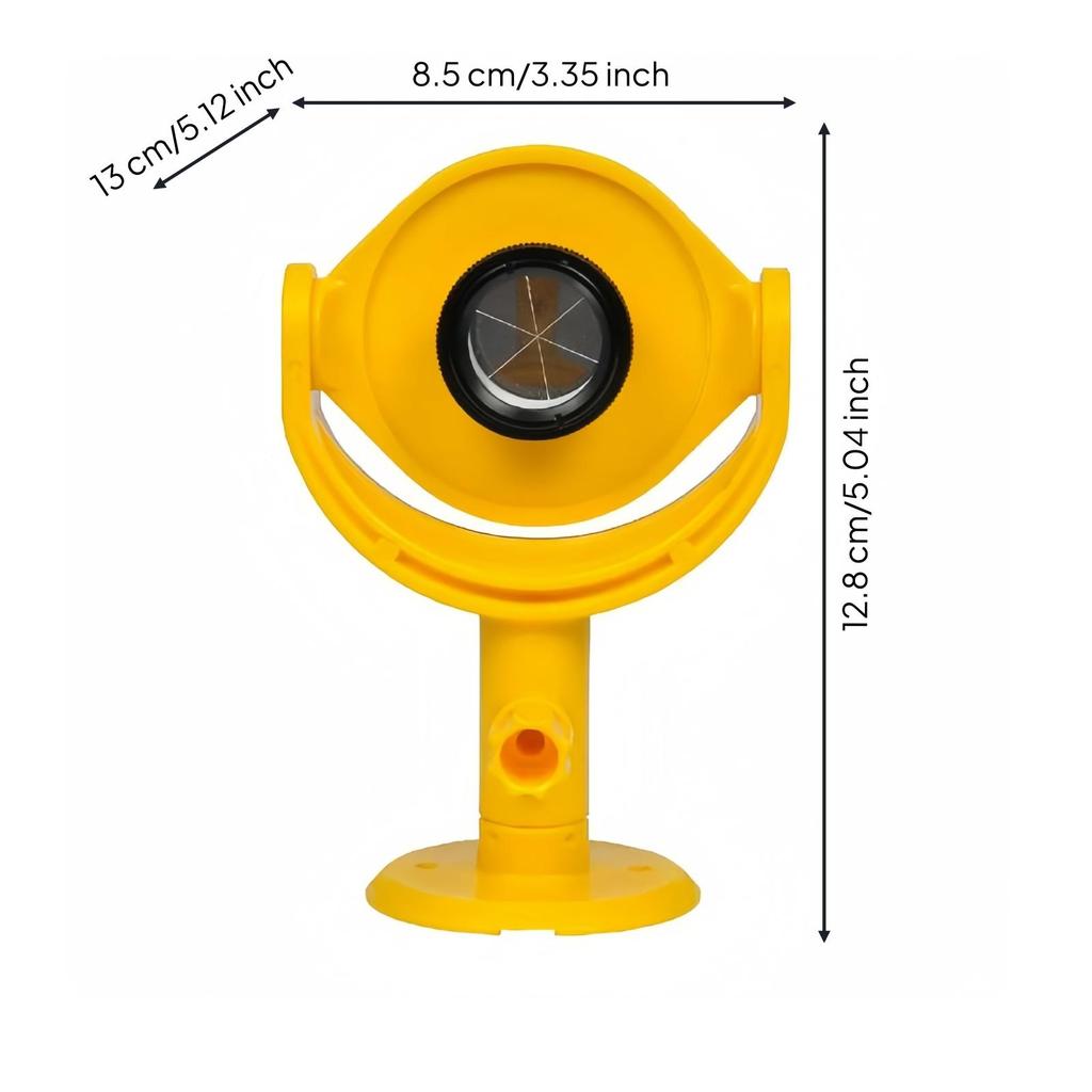 Portable Mini Surveying Prism Heavy-Duty with Yoke Slimline Compatible for