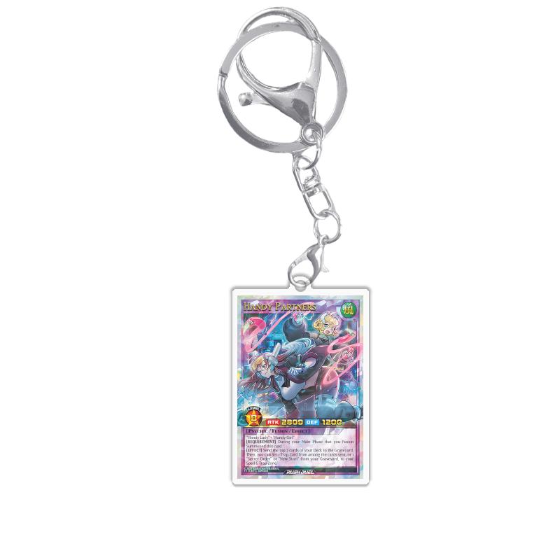 Keychains for Yugioh Rush Duel Rd Princess Cosmos Deathtacle Acrylic Pendant Backpack Ornament Decoration Anime Game Fans Gift