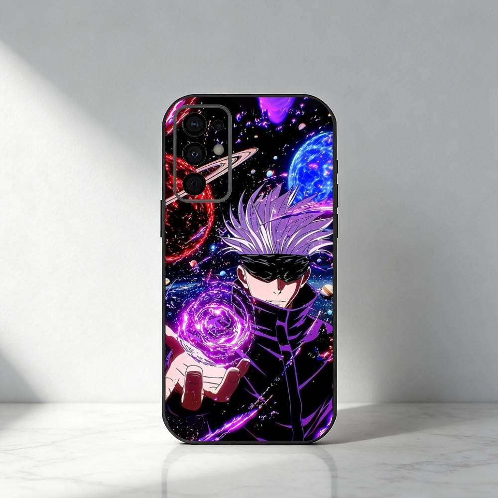 Hot-Blood Gojo Satoru J-Jujutsu Kaisen Phone Case For Samsung S25,S24,S21,S22,S23,S30,Ultra,S20,Plus,Fe,Note,5G Black Cover