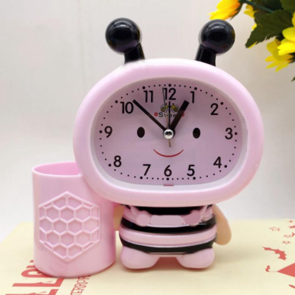 

Creative Pen Holder Alarm Clock Electronics Clock Children Gift Clock Bedroom Office Living Room Decoration жовтий