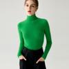 Women's High-Neck 100% Pure Cashmere Slim-Fit Sweater - Seamless, Flattering Knit in Solid Colors