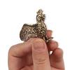 Animal Shape Brass Parrot Ornament Mini Bird Miniatures Parrot Small Statue  Accessories Gifts