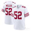 NFL 49ers Football Jersey 13 Purdy 97 Bosa Embroidered Team Sports Fan Apparel