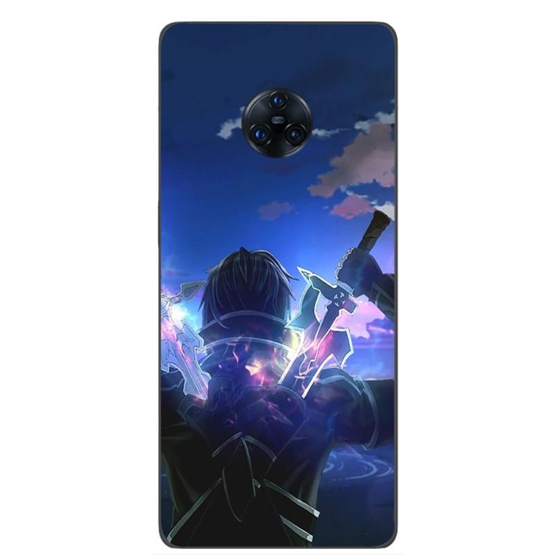 Custodia per telefono Sword Art Online Kirito per VIVO Y95 Y93 Y31 Y20 V19 V17 V15 Pro X60 NEX Cover per telefono morbida nera