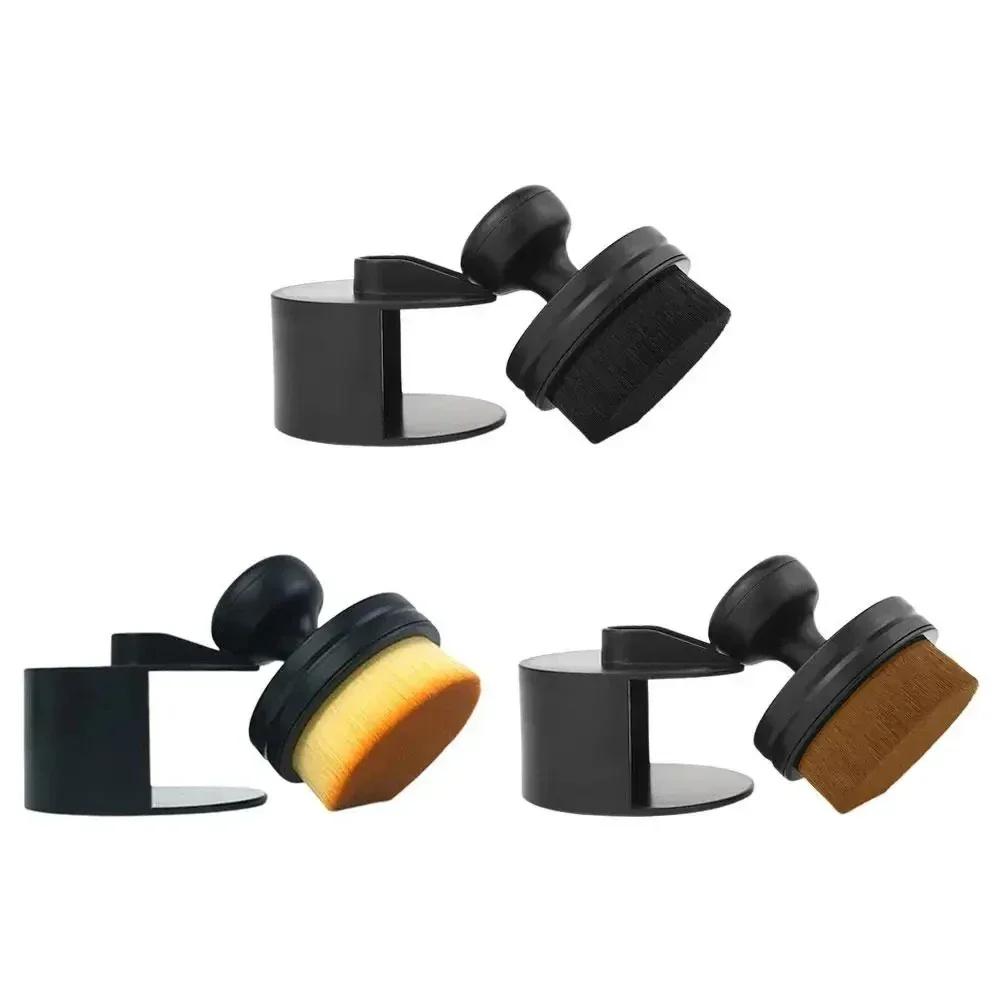 Black Seal Design with Cover Auto Tire Accessories Soft Detailing High Density Portable Car Cleaning Brush Dust Removal Brushes