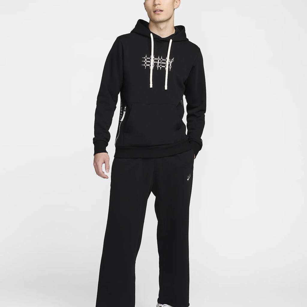 Nike Pattern Embroidered Hoodie Men Hoodies Black FN7381-010