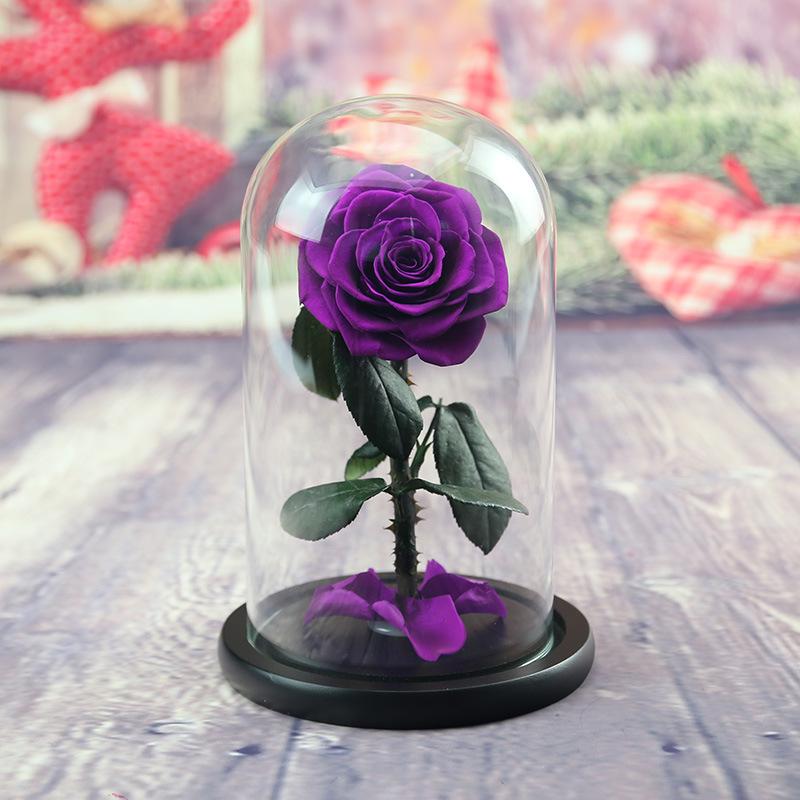 Eternal Flower Glass Cover Little Prince Rose Valentine's Day Gift Premium Finished Gift Box