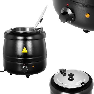 Electric Soup Pot 10 L Black