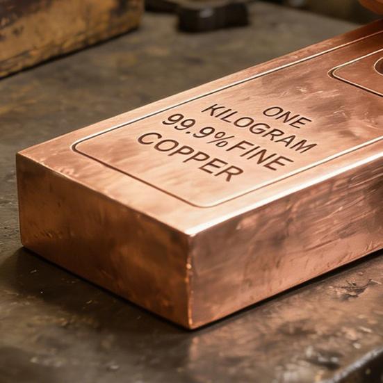 Solid Copper Bar Collectible Ornament High Purity Copper Decorative Ingot Natural Copper Decor Table Display Ornament