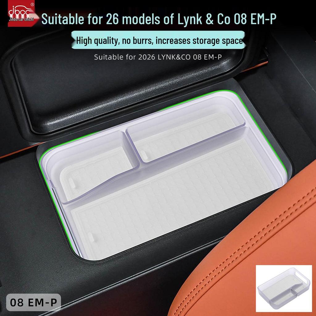 Fits 26 Models: Lynk & Co 08 Refrigerator Armrest & Center Console Storage Box Accessories.