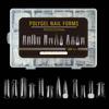 288pcs 12 Styles Nail Art Model Extend Crystal Nail Plate Transparent Nail Film French Acrylic Long Fake Nails Nail Forms