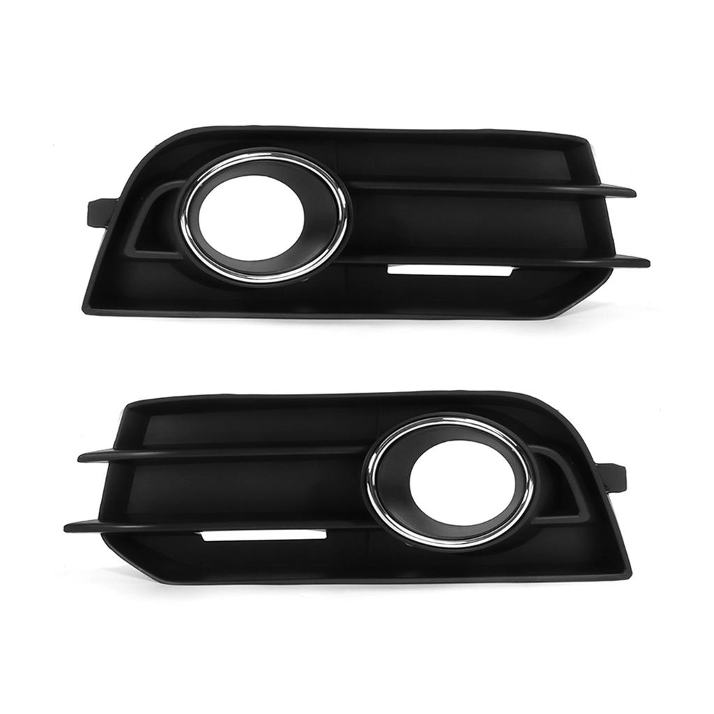 Pair Front Bumper Fog Light Grilles Black 8X0807681A Replacement for A1 Cool Hatchback 2?Door 2014