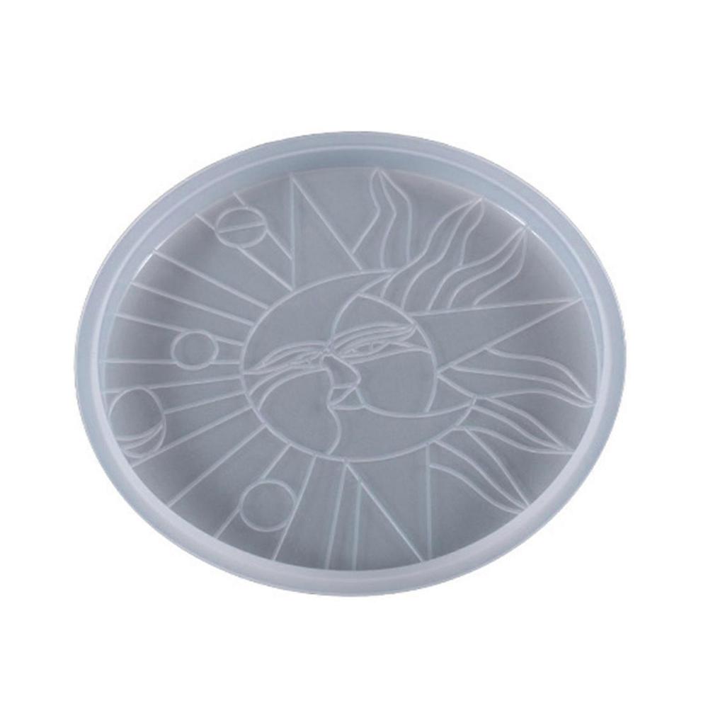 Handmade Irregular Flower Pattern Coaster UV Crystal Epoxy Resin Mold Cup Mat Storage Base Silicone Mould DIY Craft Mold