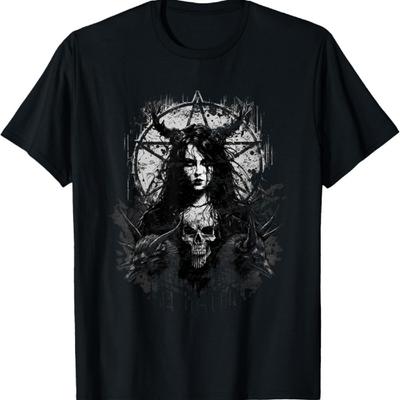 T-shirt Esthétique Gothique Satanique Grunge Magie Noire
