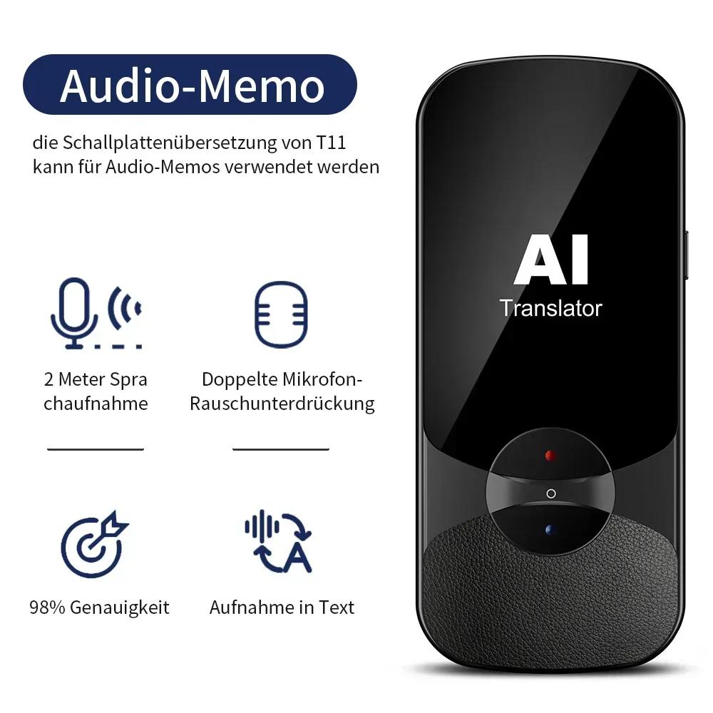 Language Translator Device, Two-Way Instant Voice Translator for 108 Languages, Real-Time Translation Device with Online Offline