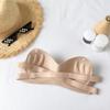 Kaka Thin Glossy Strapless Push-Up Invisible Bra for Women