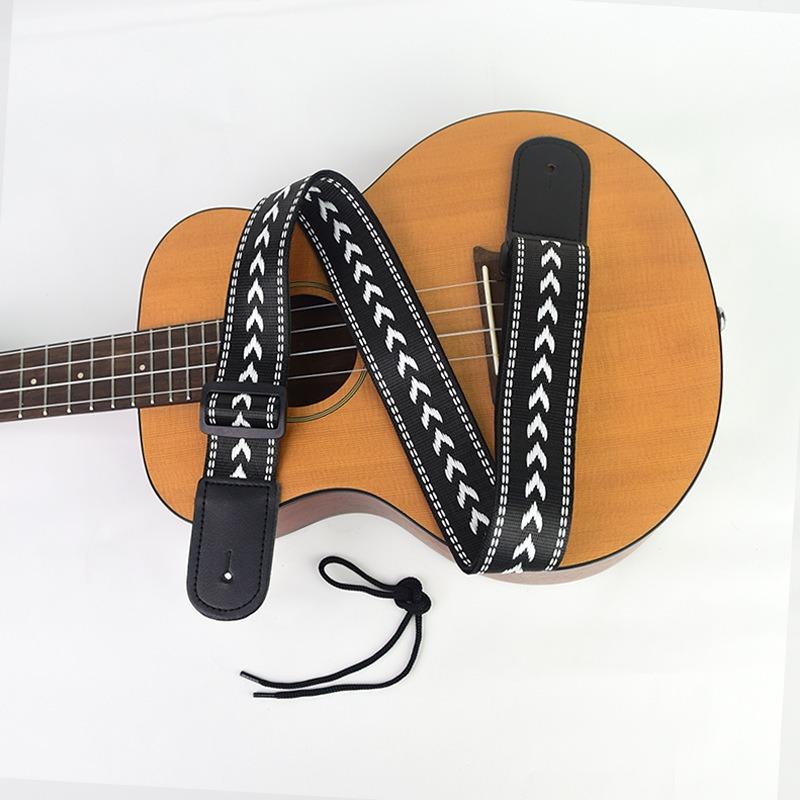 Ethnic Style Weaving Electric Guitar Strap Acoustic Guitar Strap Electric Bass Ukulele Universal Strap Guitar Accessories