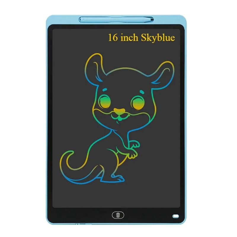 16/20 Inch Magic LCD Writing Tablet with Pens Kids Drawing Board Age 3-8 Reusable Montessori  Educational Toy for Children Gift