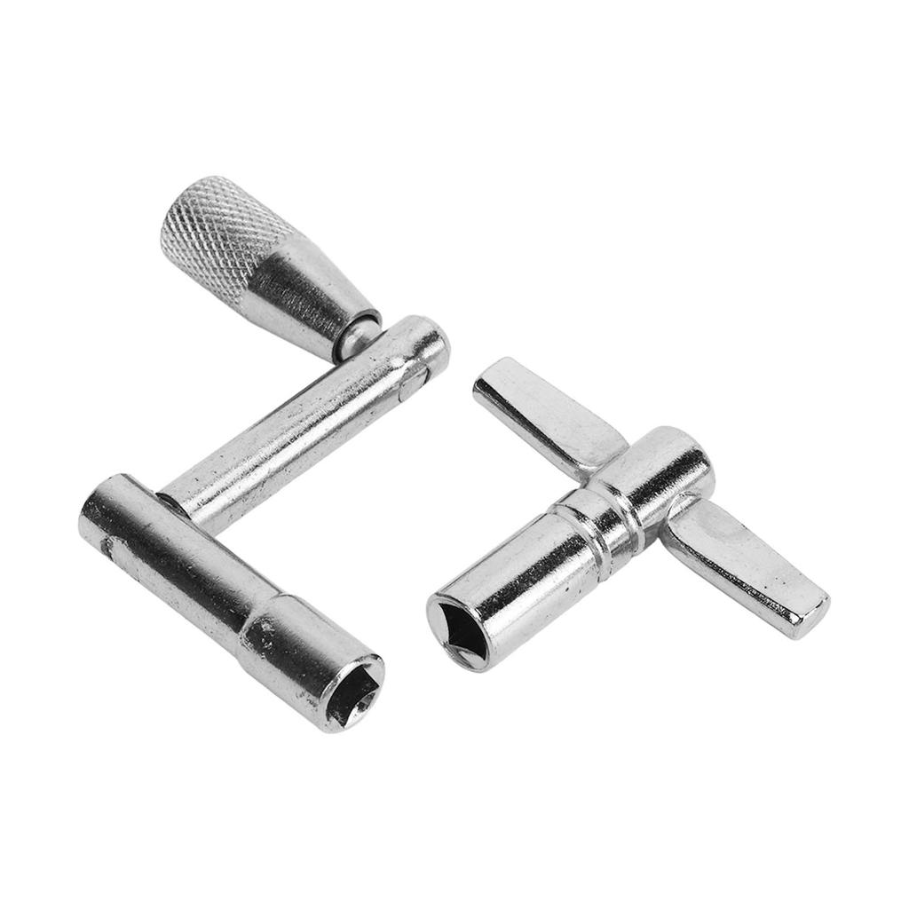 2Pcs Drum Key Standard Universal Turning Tool Metal Parts Accessories Z and T Shape