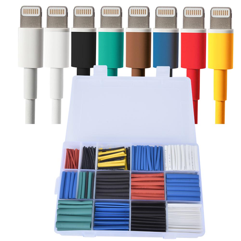 670-teiliges Polyolefin-Schrumpfschlauch-Set, wasserdicht, für Kabel