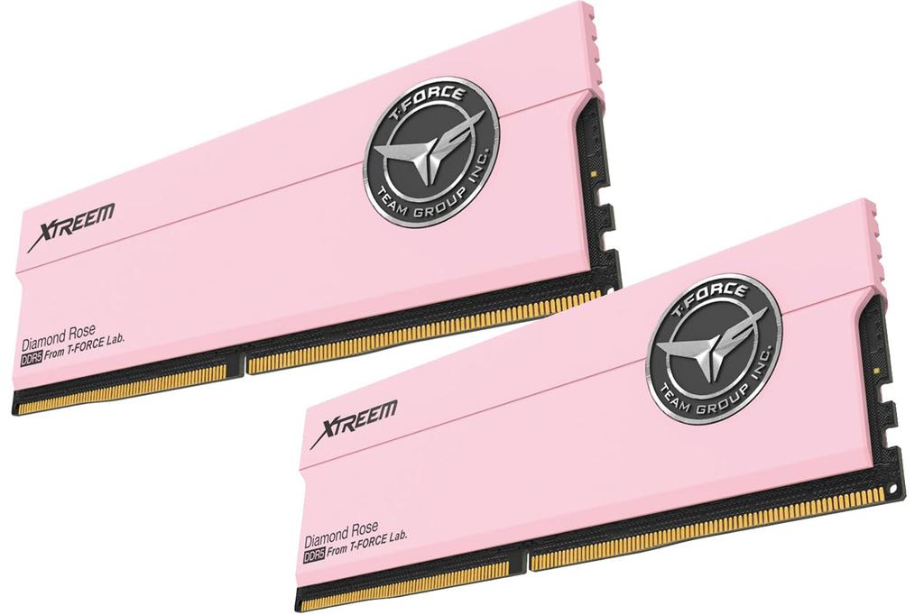 Team DDR5 XTREEM Serie Diamond Rose Desktop-Speicher EXPO-kompatibel Übertaktungsspeicher Offizielle Garantie in Japan 6000Mhz(PC5-48000) 16 GB x 2(32GB Kit)