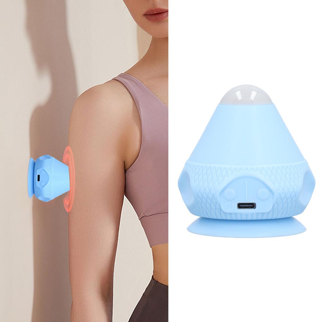 Mountable Massage   Suction Cup Wall Massage Tool Vibration Heated Back Massager for Trigger Point   Tissue Neck Fascia Relaxation