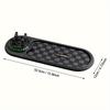Multifunctional Anti-Slip Car Dashboard Pad with Rotating Phone Holder | Large Capacity Glasses And Key Storage, Heat-Resistant Silicone, Grid Design