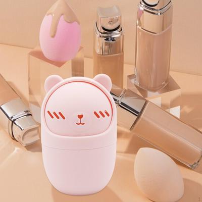 Make-up-Schwammhalter Eier-Aufbewahrungsbox Damen Tragbar Staubdicht Puderquaste Beauty-Eier