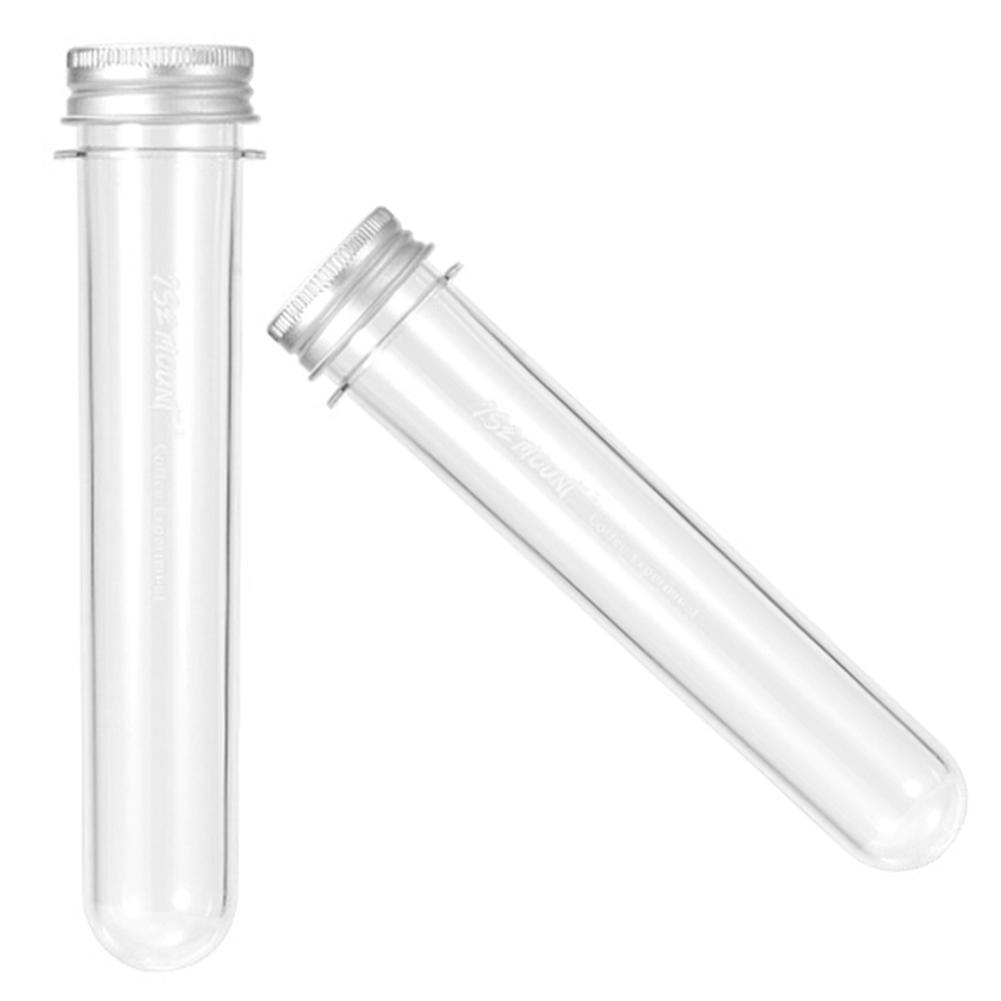 60ML Coffee Beans Storage Container Transparent Cellars Tube Threaded Mouth Single Dose Tube for Espresso Accessories