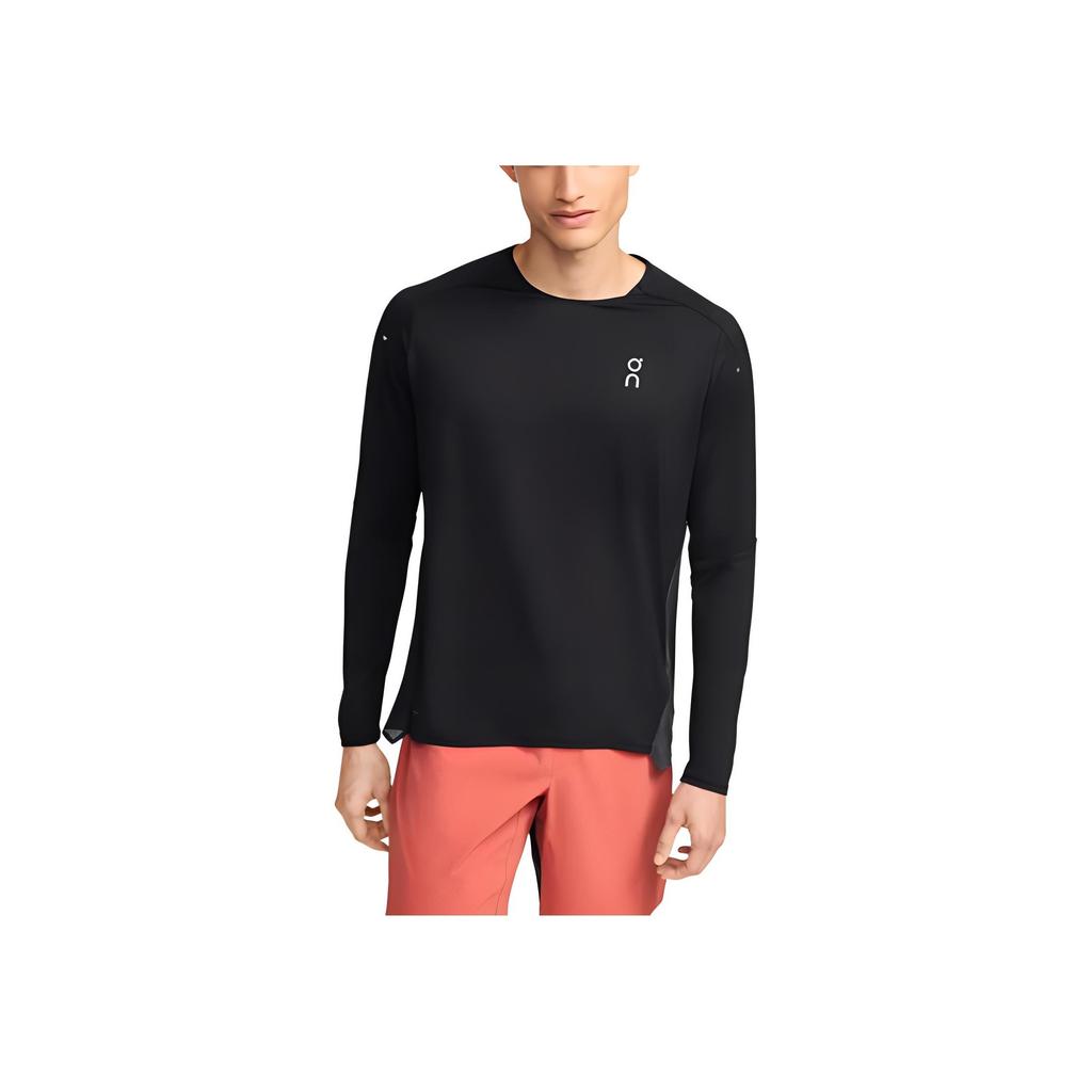 On Performance Casual Comfortable Lg Sleeve T-Shirt Men Tops Black Solar-Black 1ME10240106