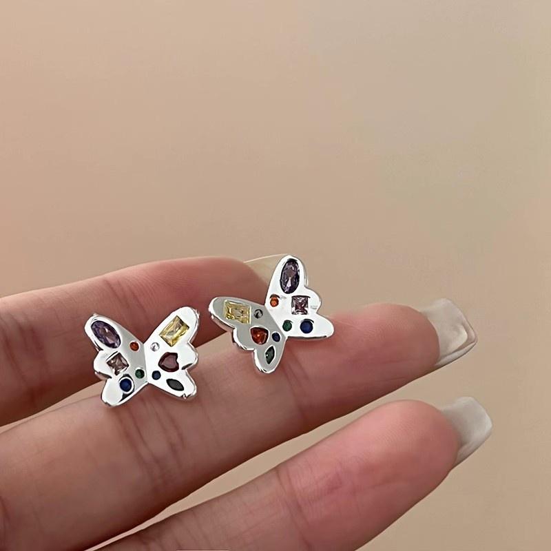 Butterfly Crystal Earrings Unique Design Highend Feel Exquisite Summer Earrings For Women