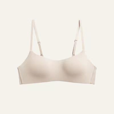 Thin cup, one-piece seamless underwear, women's small breasts gathered and supported, anti-sagging, no steel ring, comfortable and breathable bra