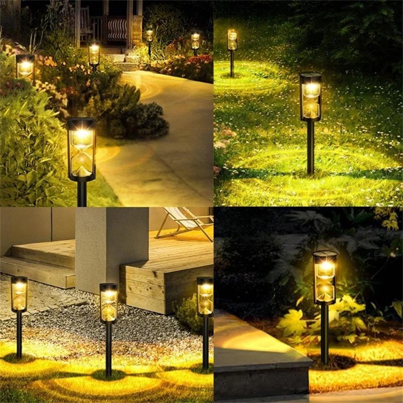 4PCS Solar Lights Outdoor Waterproof Solar Garden Lights Pathway Lights for Your Garden Landscape Path Driveway Walkway Christmas Halloween Decor