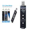 M.2 SSD SATA/NVMe To USB 3.1 Adapter B+M Key/M Key 3.1 SSD Adapter Riser Hard To Box Enclosure Q2R0