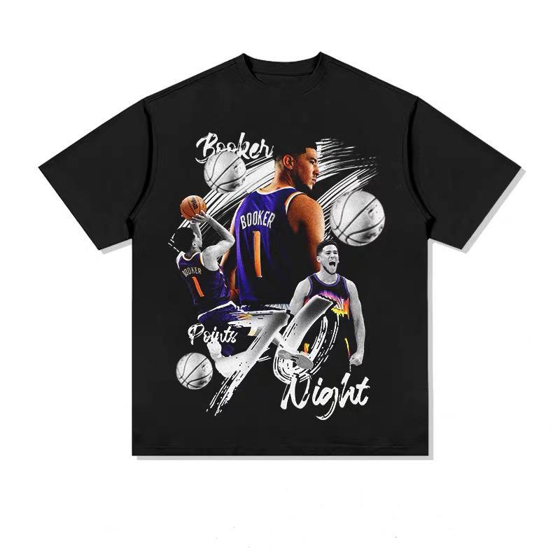Booker Basketball Punkte Nacht Grafik T-Shirt