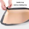 B46E Silicone Baking Mat with Button Nonstick Oven Liners Reusable Heat Resistant Mat Leakproof Cookie Sheet Baking Supplies