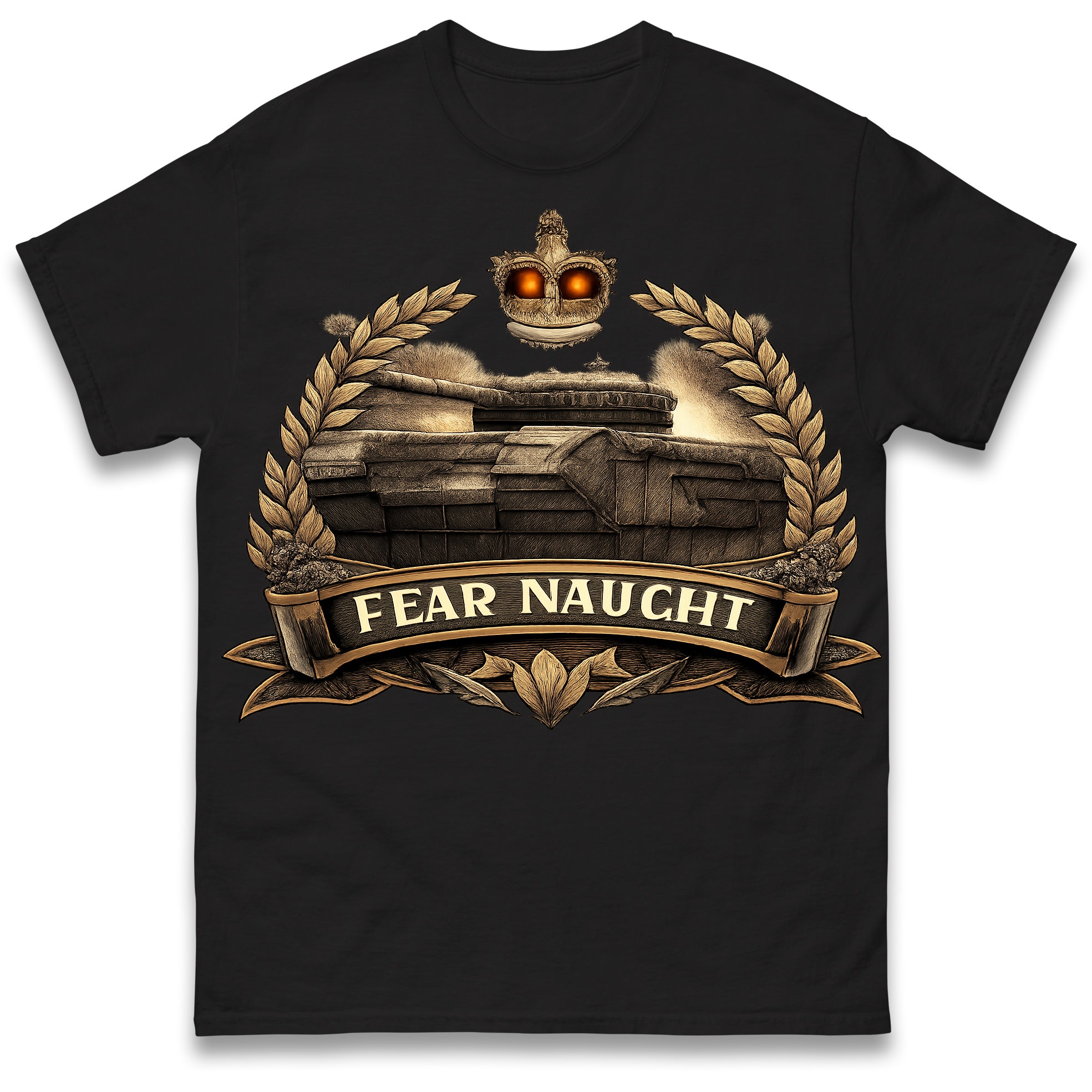 Fear Naught Royal Tank Regiment T Shirt Tshirt Mens Womens Unisex Tops Tees 2XL