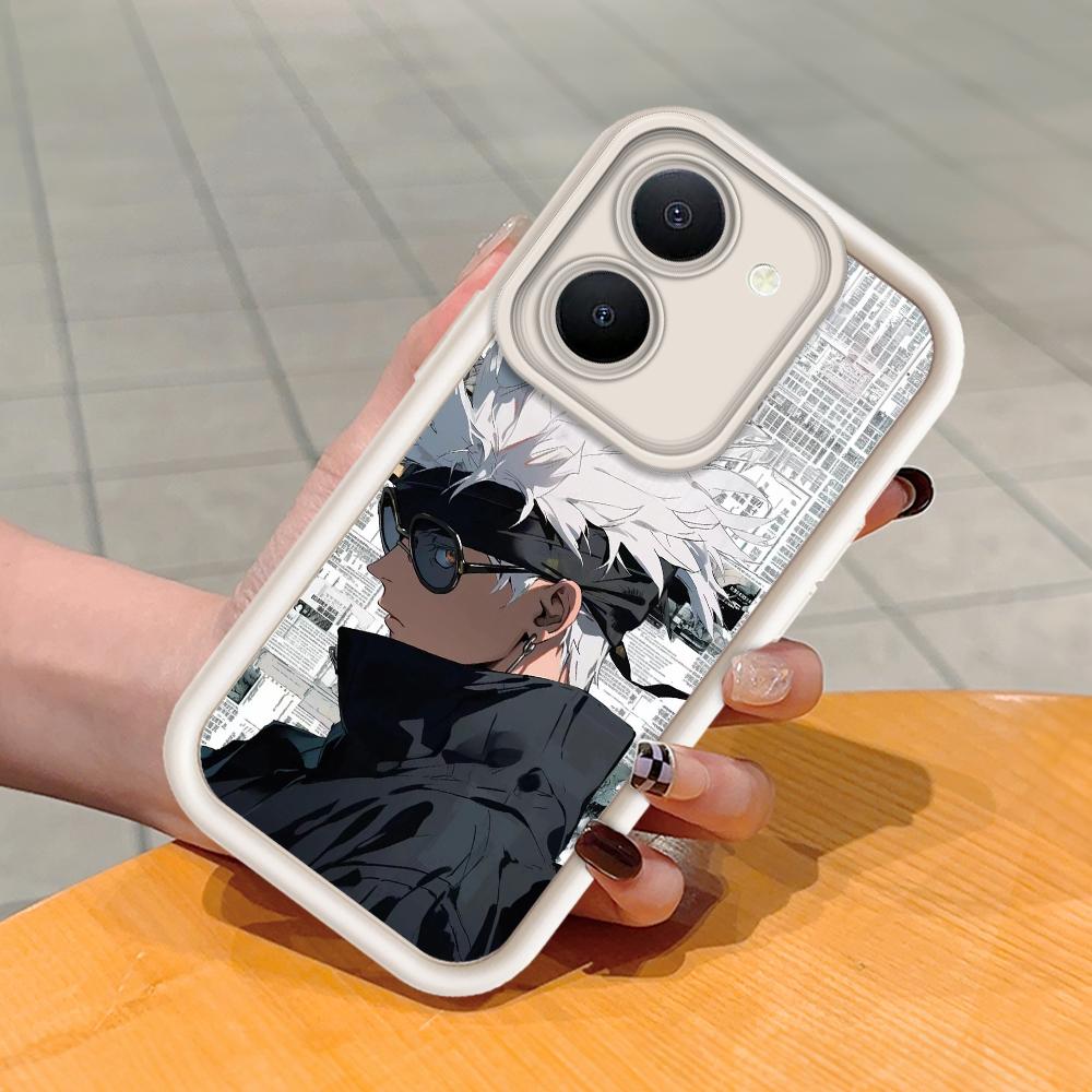 

Мягкий силиконовый квадратный чехол с рисунком лестницы для телефона, полное покрытие, противоударный защитный резиновый чехол для камеры для Vivo Vivo Y95 белый