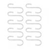 Stylish Matte Finish Aluminum S Hooks for Kitchen and Home Use 10 Pack