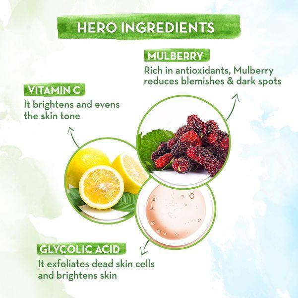 Mamaearth Bye Bye Blemishes Face Serum 30ml – Dark Spot Corrector with Vitamin C & Mulberry for Glowing Even Skin Tone