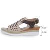 Large Size Spring and Summer New Hemp Rope Wedge Heel Women's Sandals Casual Hollow Fish Mouth Flat Bottom Buckle Beach Sandals